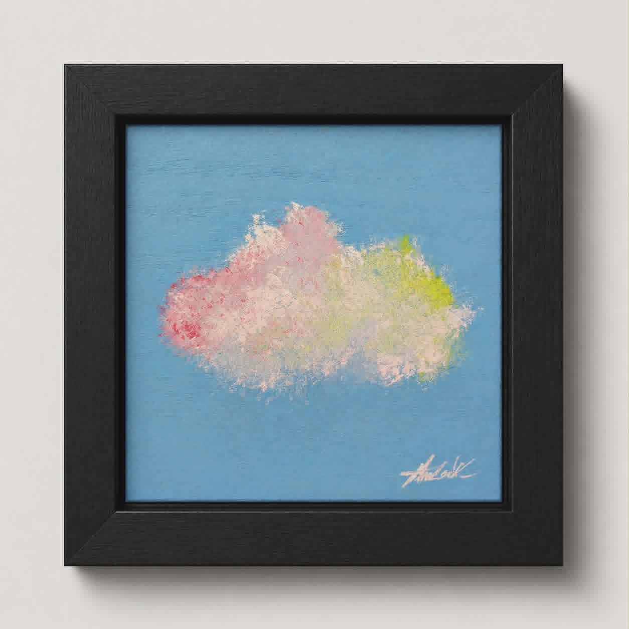 Pale Surge - 6"x6" - Echoes of Heaven Series - Original Painting - Framed