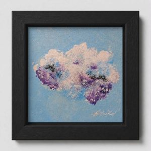 First Emergence - 6"x6" - Echoes of Heaven Series - Original Painting - Framed