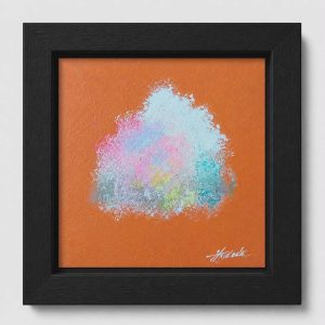 Faint Transmission - 6"x6" - Echoes of Heaven Series - Original Painting - Framed