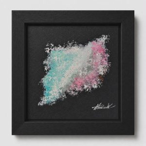 Ghost Signal - 6"x6" - Echoes of Heaven Series - Original Painting - Framed