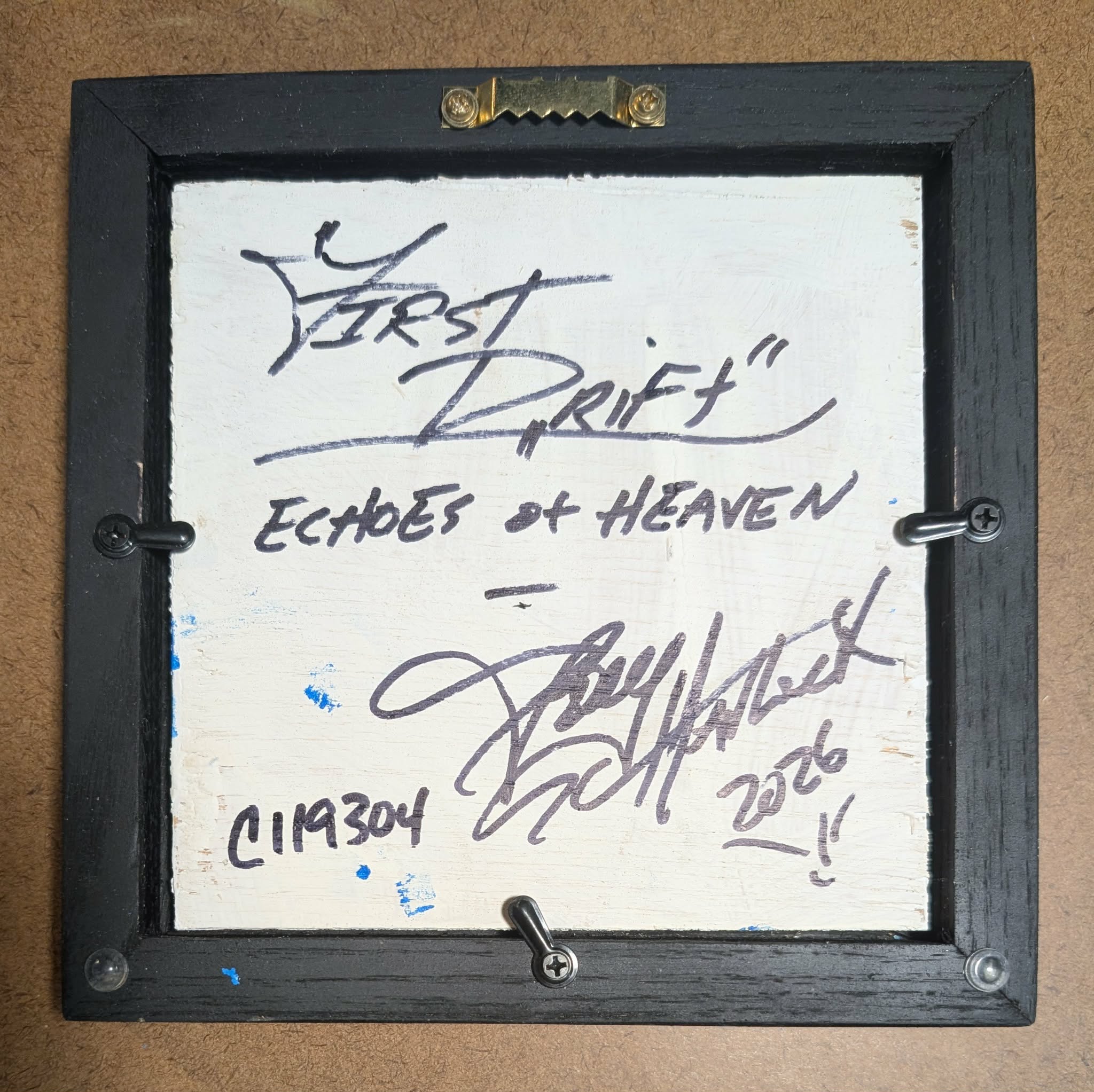 First Drift - 6"x6" - Echoes of Heaven Series - Original Painting - Framed - Image 2