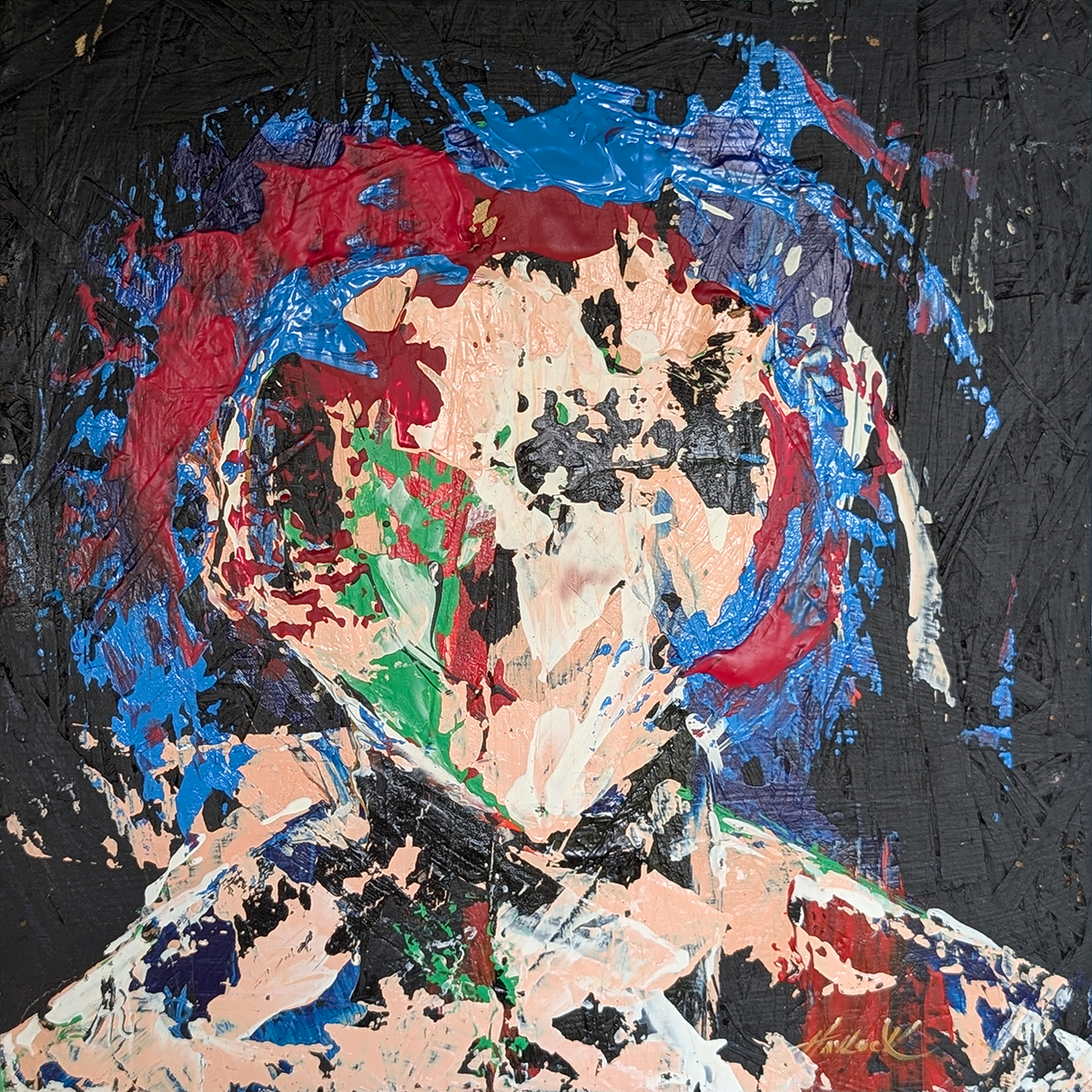 Beautiful Trauma Party – Original Painting – Havlock collaboration – Under Pressure series - Image 3
