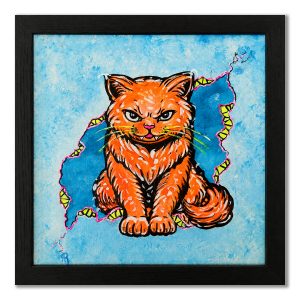 Feline Fixation - Cats in a Crack - Original Painting - Joey & Rhonda Havlock Collaboration