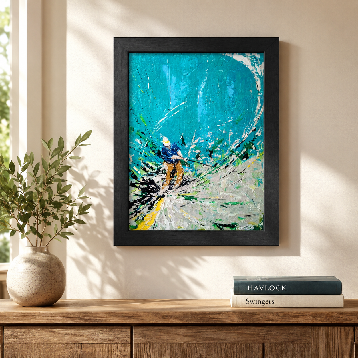 BACK NINE BLUES Original Painting – SWINGERS Impressionist Golf Series