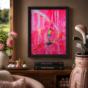DRIVE IT WILD Original Painting – SWINGERS Impressionist Golf Series
