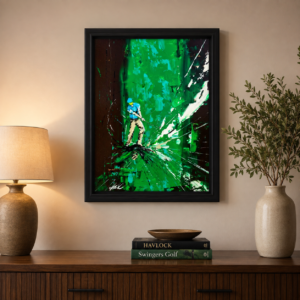 JUNGLE FEVER Original Painting – SWINGERS Impressionist Golf Series