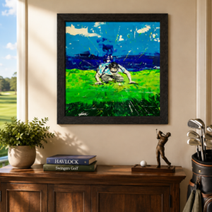 MAKE A WISH Original Painting – SWINGERS Impressionist Golf Series
