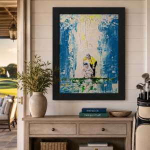 PROUD MOMENT Original Painting – SWINGERS Impressionist Golf Series
