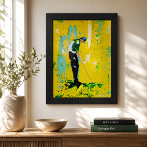 SUNDAY DRIVER Original Painting – SWINGERS Impressionist Golf Series