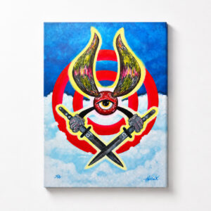 Bullseye BimDaggers - Original Painting - Joey Havlock & Rhonda Havlock collaboration