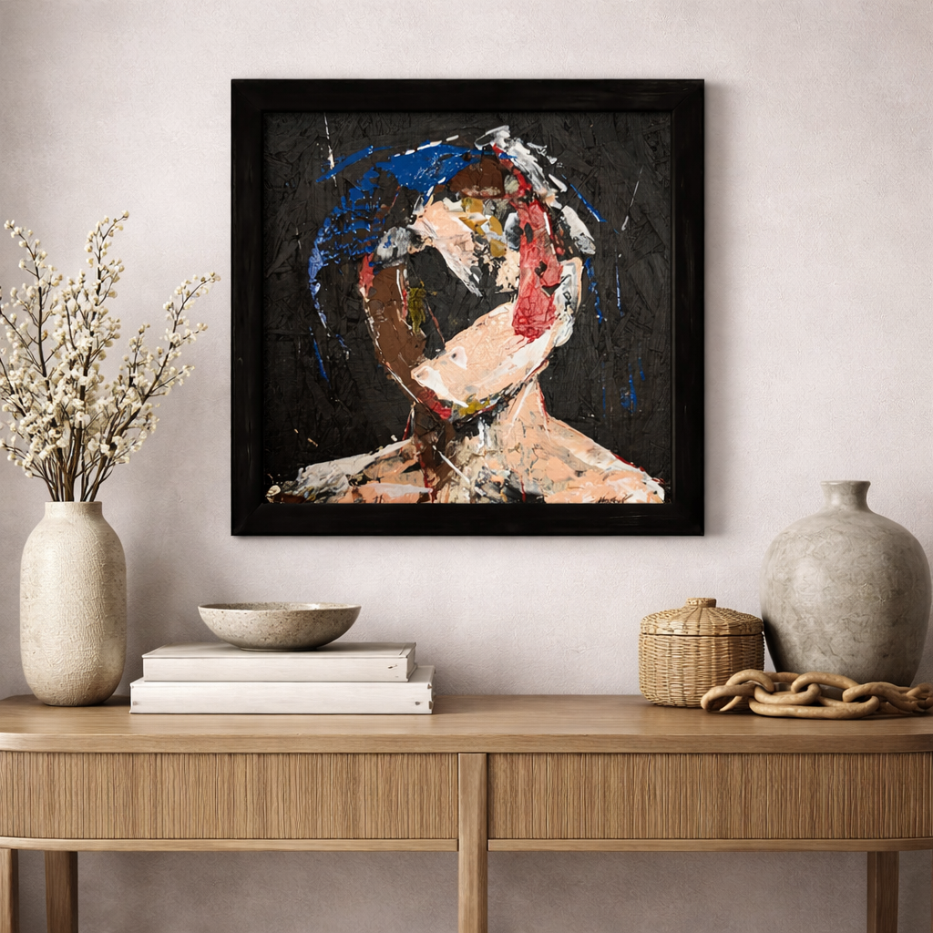The Shape Of Unsaid Things - Original Painting - Joey & Rhonda Havlock collaboration - Under Pressure series - Image 4