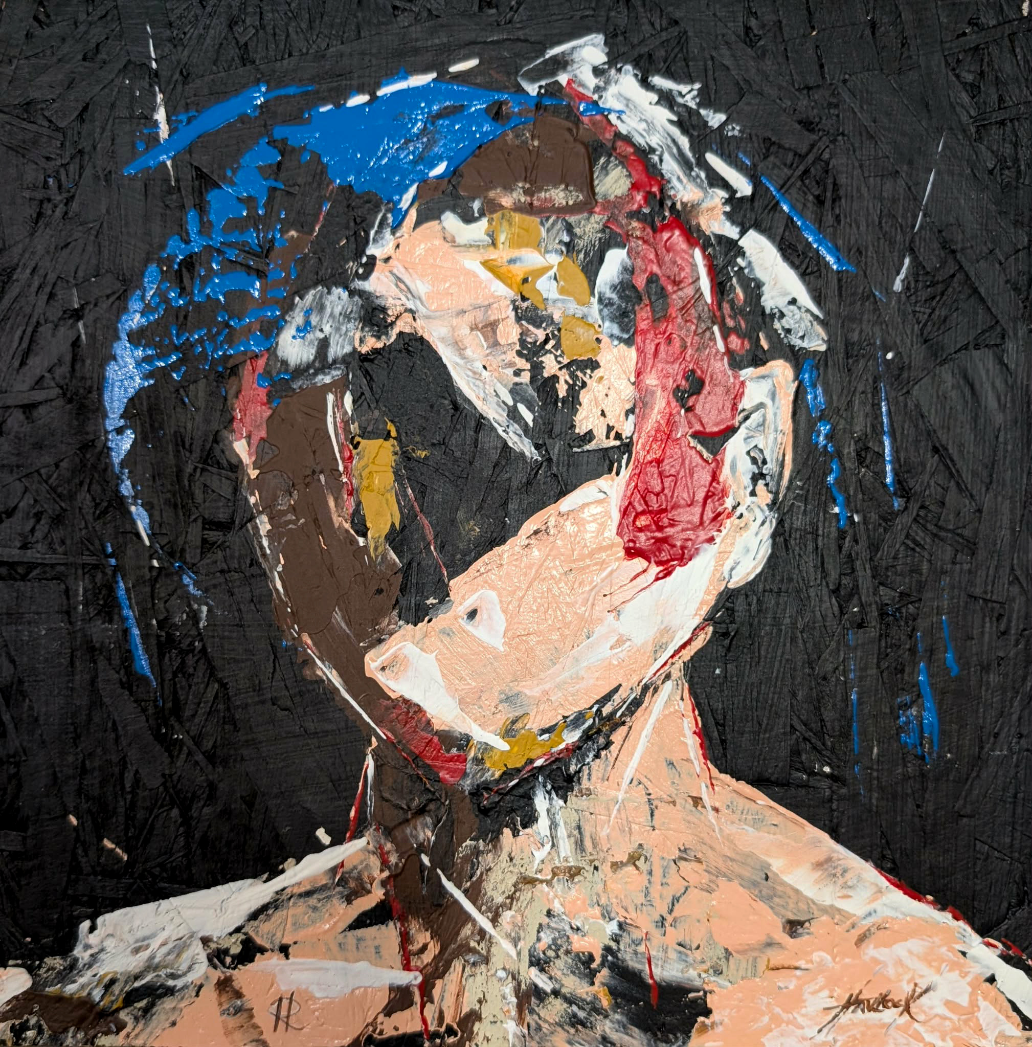 The Shape Of Unsaid Things - Original Painting - Joey & Rhonda Havlock collaboration - Under Pressure series - Image 5