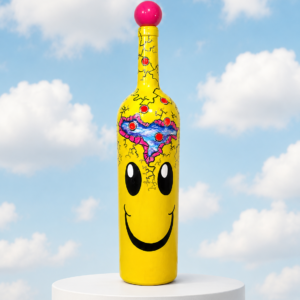 Maxwell Von POP - POPADEMIC - Painted Glass Bottle