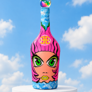 Pika Boo - POPADEMIC - Painted Glass Bottle