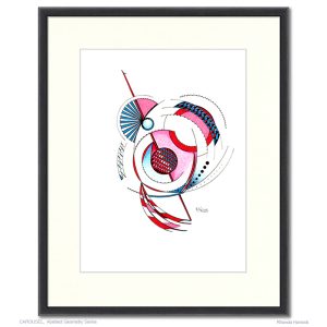 CAROUSEL - Original Drawing - Abstract Geometry, Rhonda Havlock
