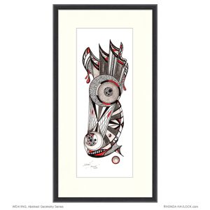 WEAVING - Original Drawing - Abstract Geometry, Rhonda Havlock