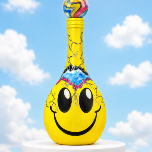 Rutherford - POPADEMIC - Painted Glass Bottle