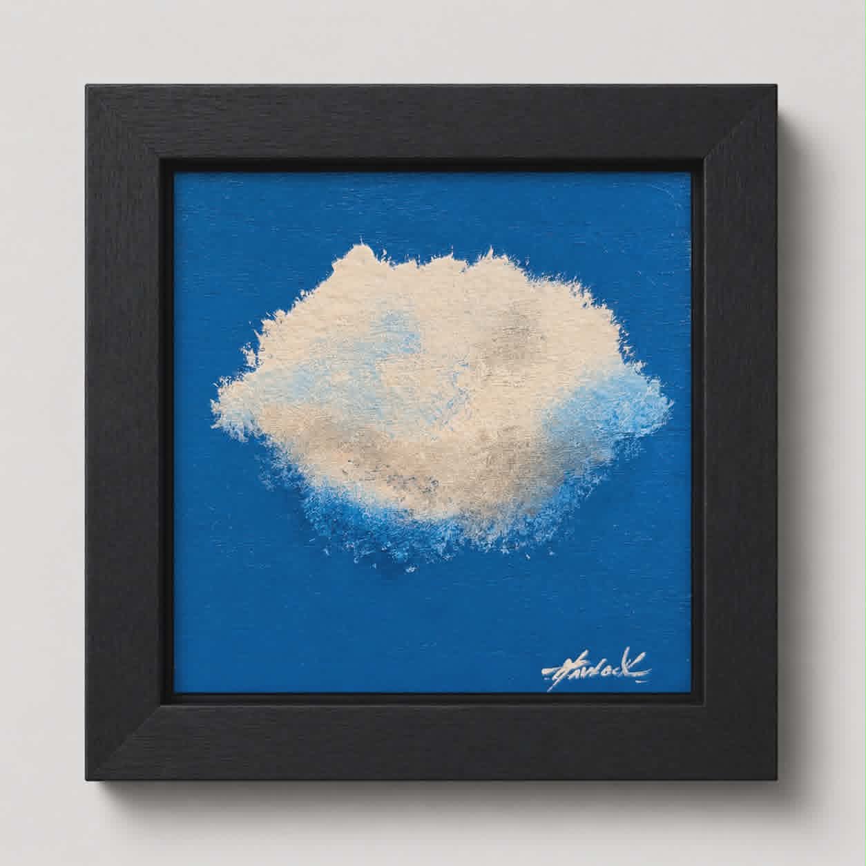 First Drift - 6"x6" - Echoes of Heaven Series - Original Painting - Framed