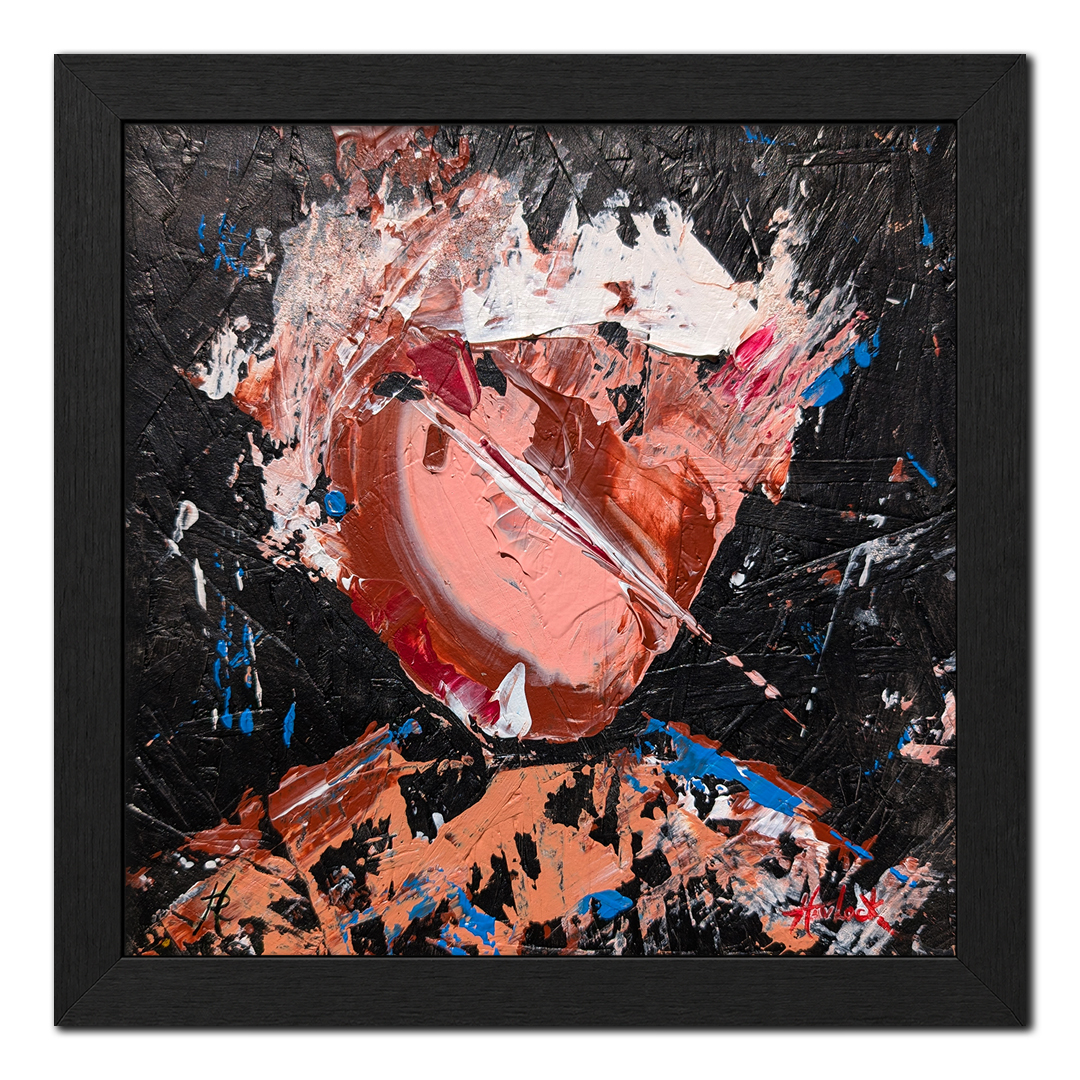 Azurexia White Noise - Original Painting - Joey & Rhonda Havlock collaboration - Under Pressure series