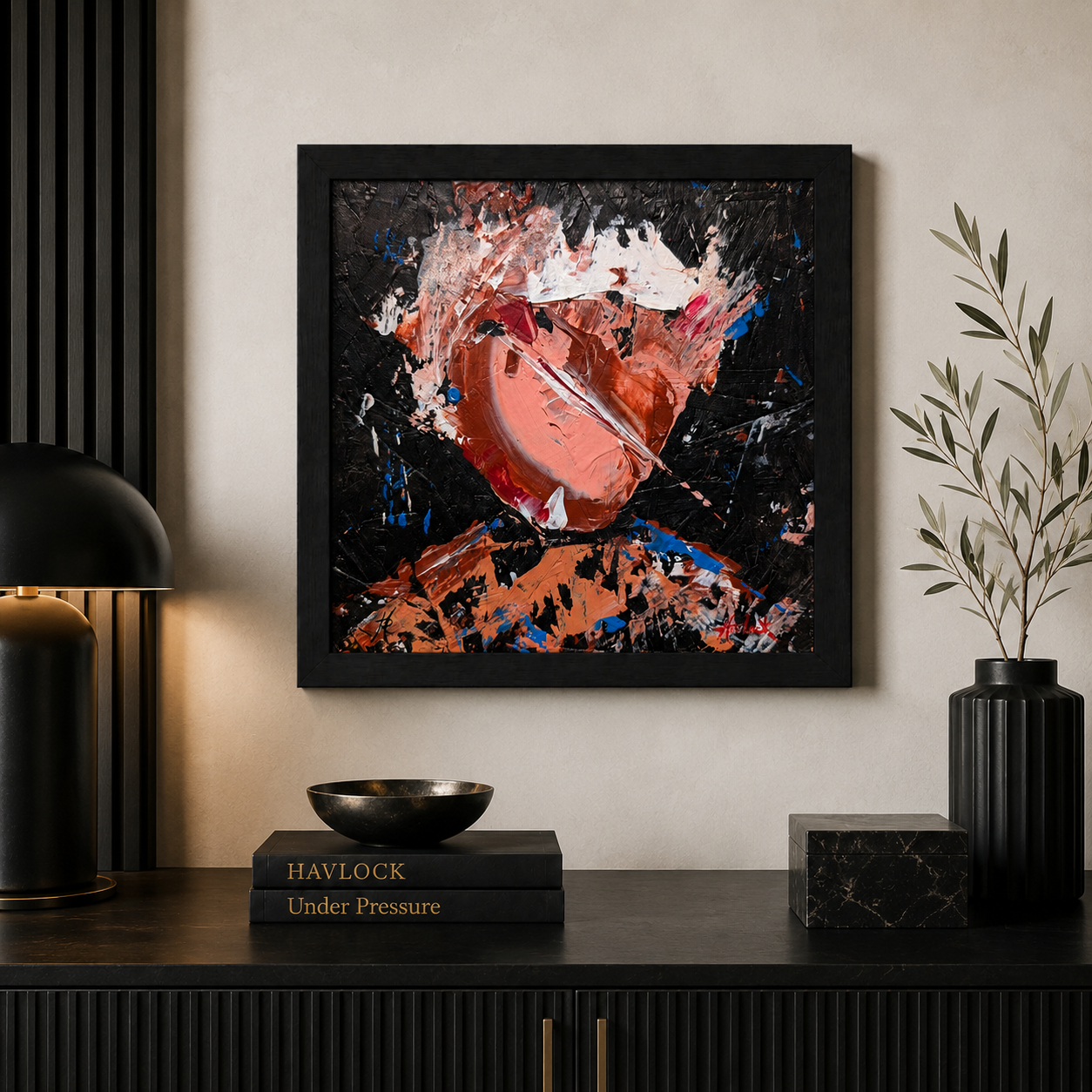 Azurexia White Noise - Original Painting - Joey & Rhonda Havlock collaboration - Under Pressure series - Image 6