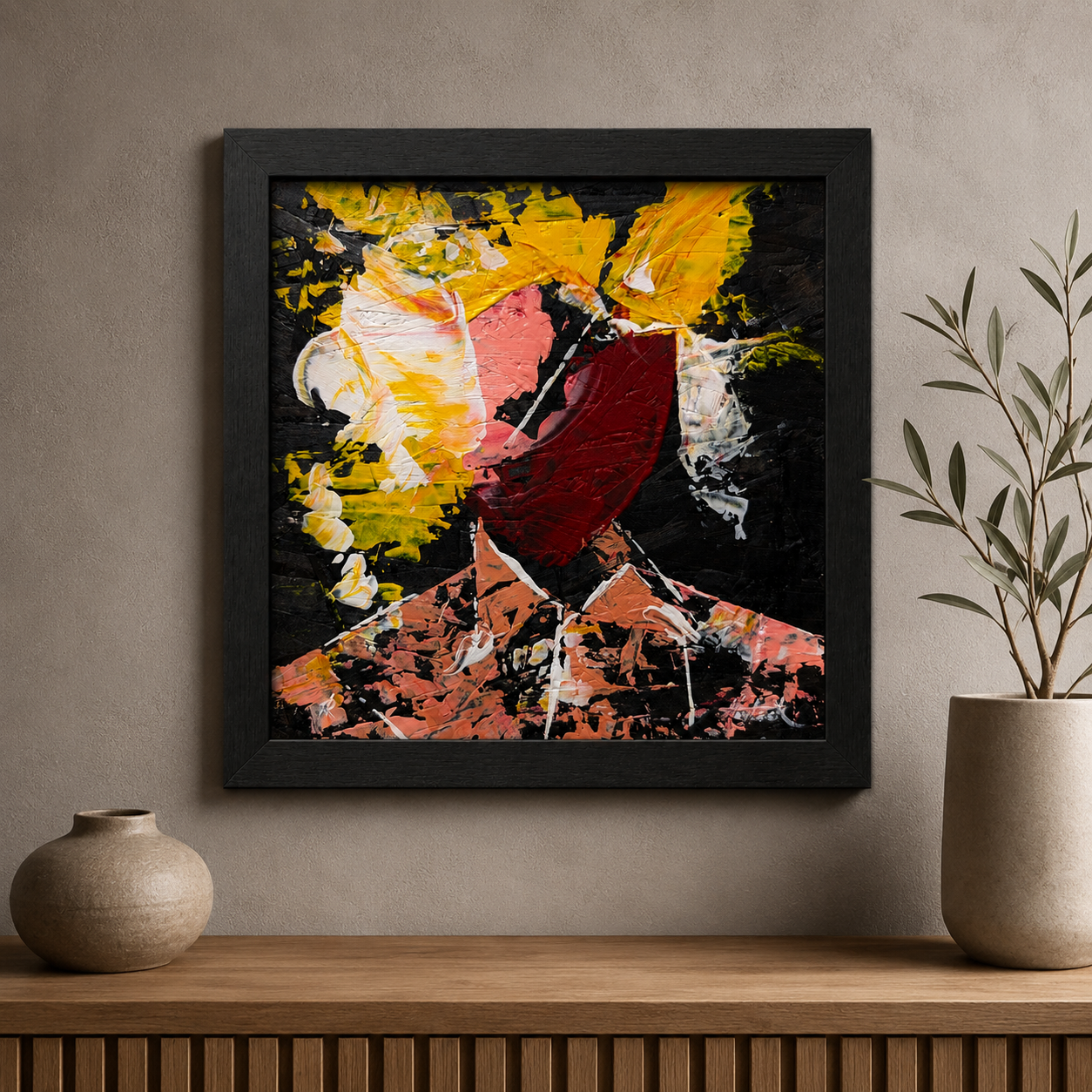 Beautiful Things Break - Original Painting - Joey & Rhonda Havlock collaboration - Under Pressure series - Image 4