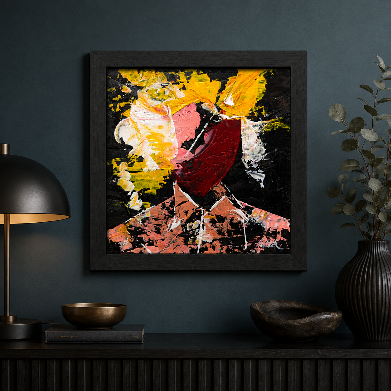 Beautiful Things Break - Original Painting - Joey & Rhonda Havlock collaboration - Under Pressure series - Image 6