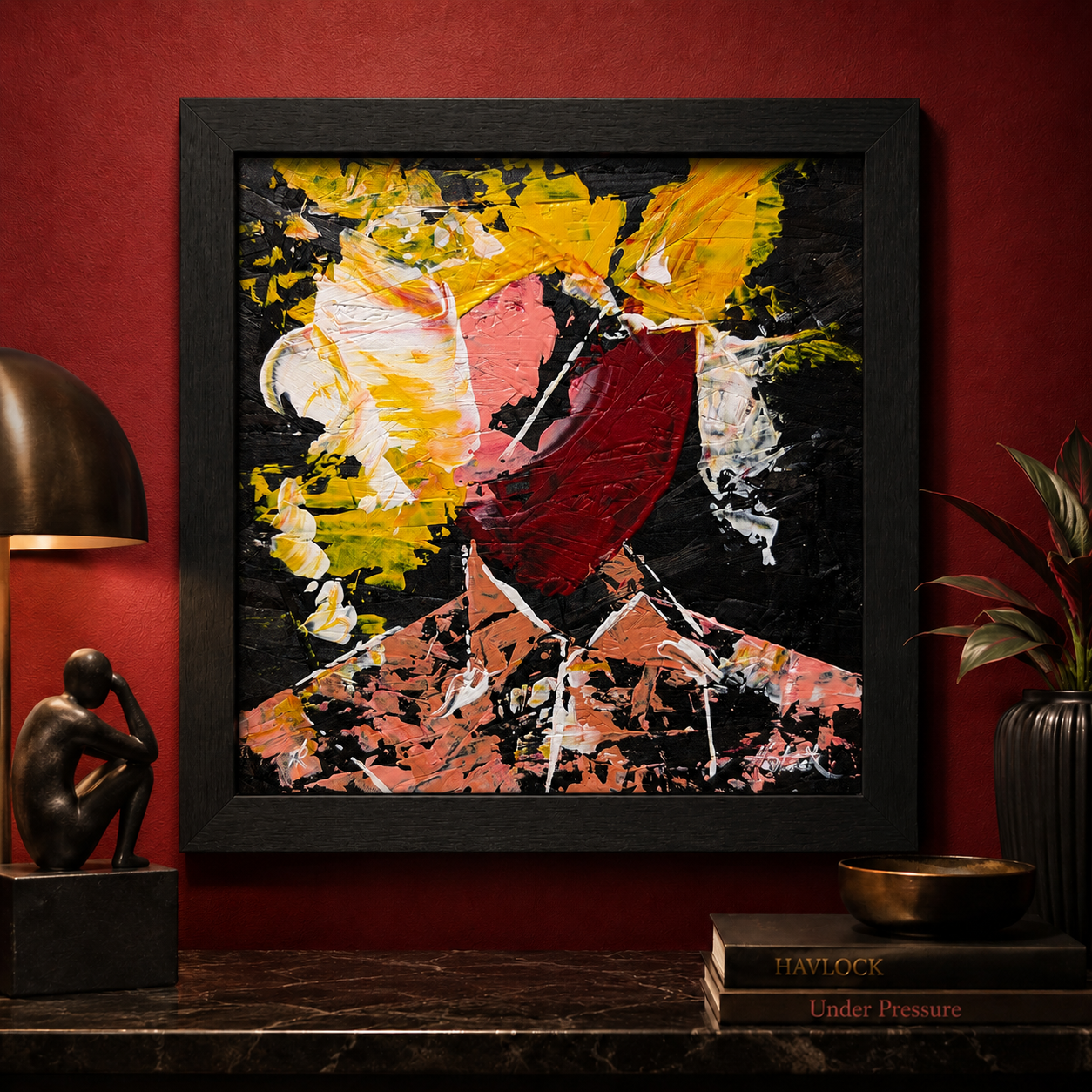 Beautiful Things Break - Original Painting - Joey & Rhonda Havlock collaboration - Under Pressure series - Image 2
