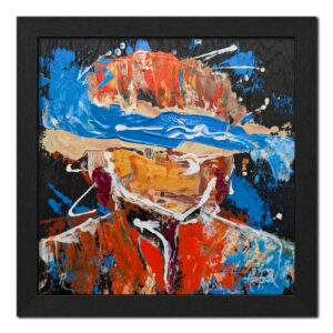 Chaos Wears Skin - Original Painting - Joey & Rhonda Havlock collaboration - Under Pressure series