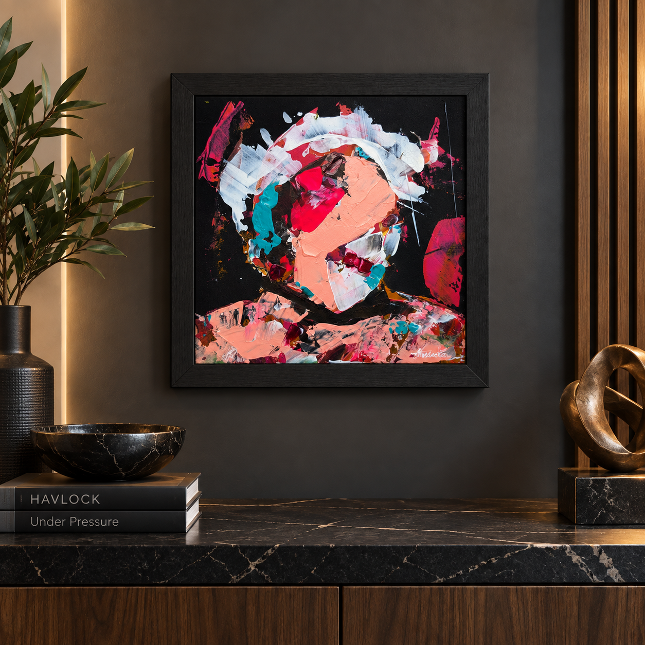 Ego Fears Infinity - Original Painting - Havlock collaboration - Under Pressure series - Image 5