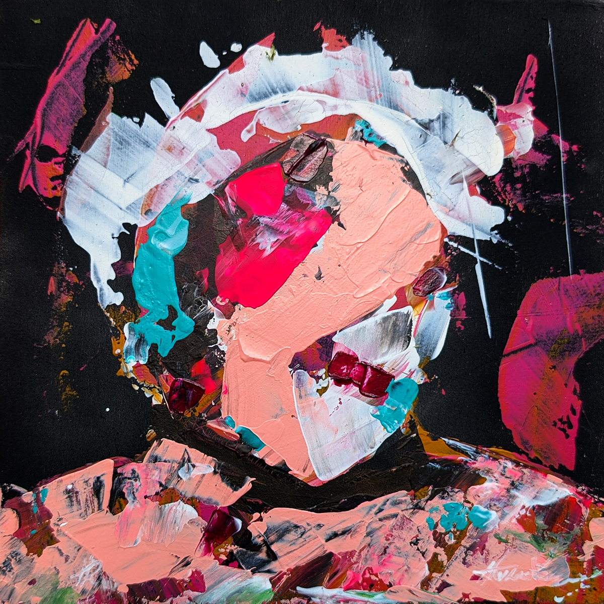 Ego Fears Infinity - Original Painting - Havlock collaboration - Under Pressure series - Image 3