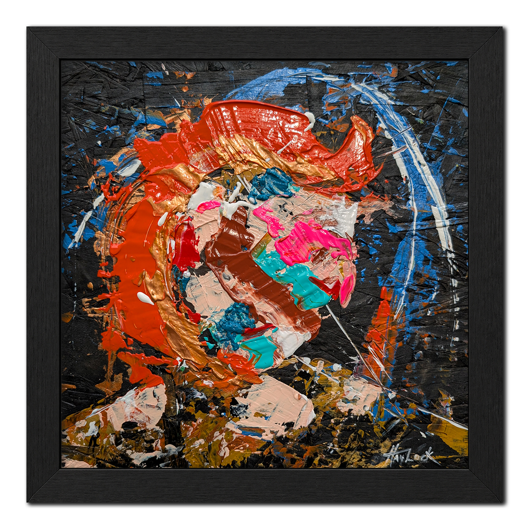 Everything Burns Differently - Original Painting - Joey & Rhonda Havlock collaboration - Under Pressure series
