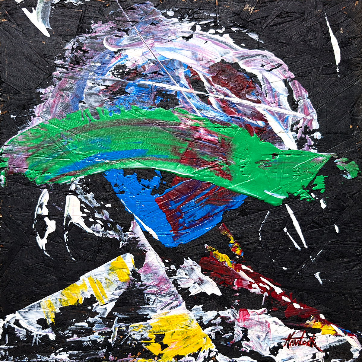 Exzaltation Wound - Original Painting - Joey & Rhonda Havlock collaboration - Under Pressure series - Image 3