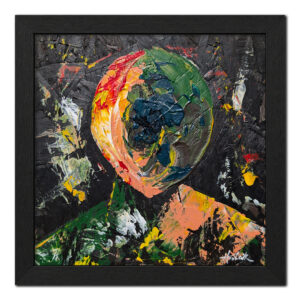 Exzistence Without Warning - Original Painting - Joey & Rhonda Havlock collaboration - Under Pressure series