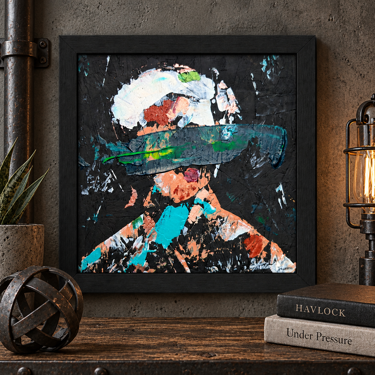 Karma Needs Witnesses - Original Painting - Havlock collaboration - Under Pressure series - Image 5