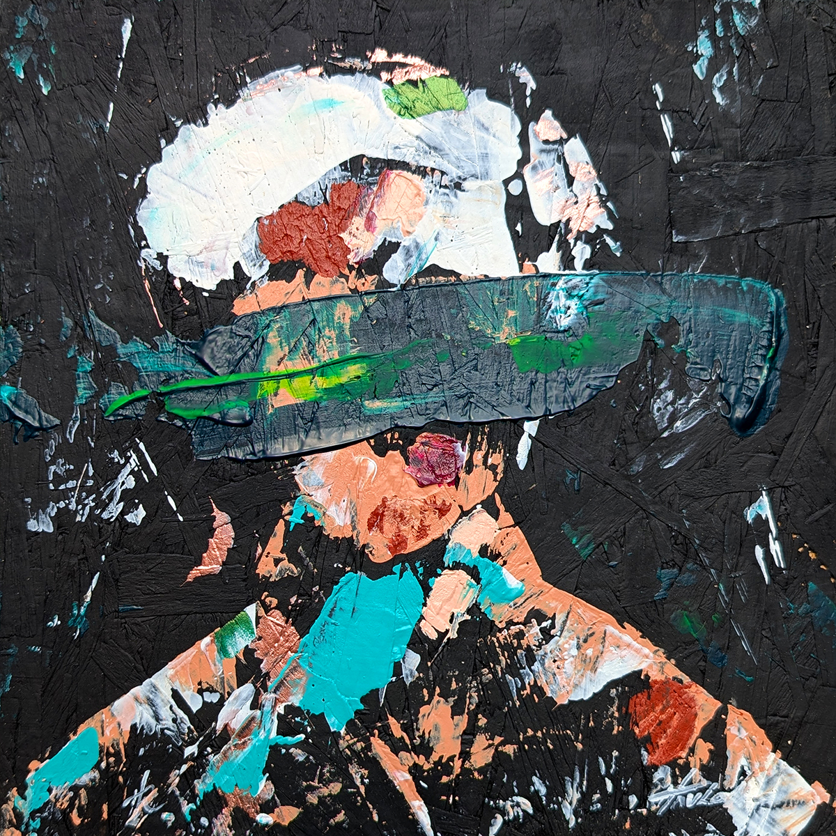 Karma Needs Witnesses - Original Painting - Havlock collaboration - Under Pressure series - Image 3