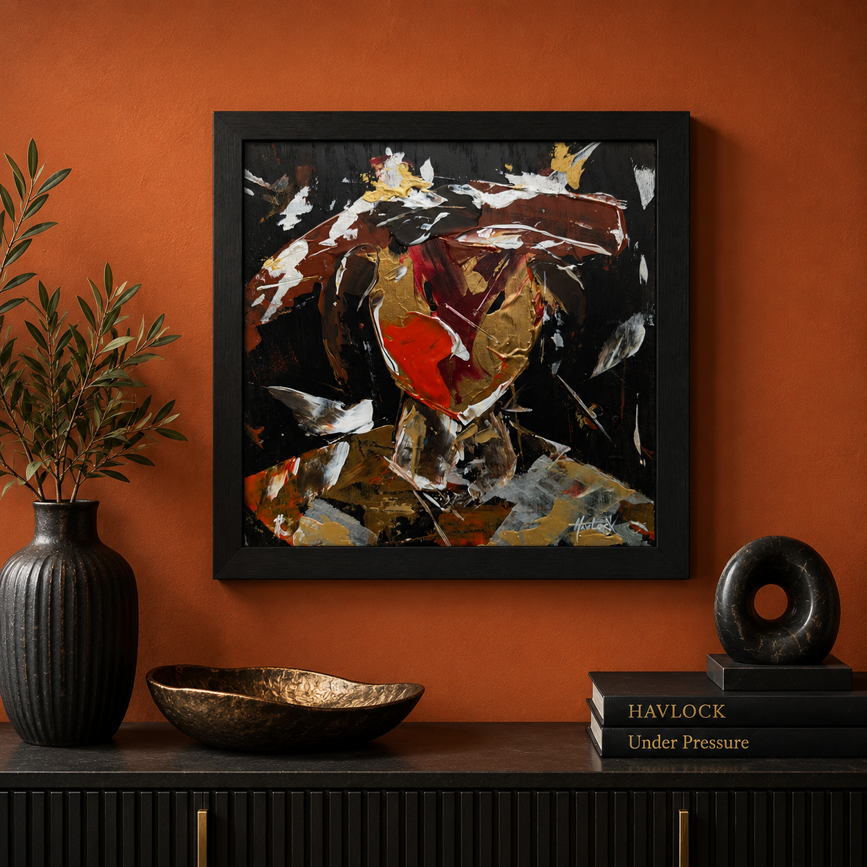 Normal Left Yesterday - Original Painting - Joey & Rhonda Havlock collaboration - Under Pressure series - Image 2