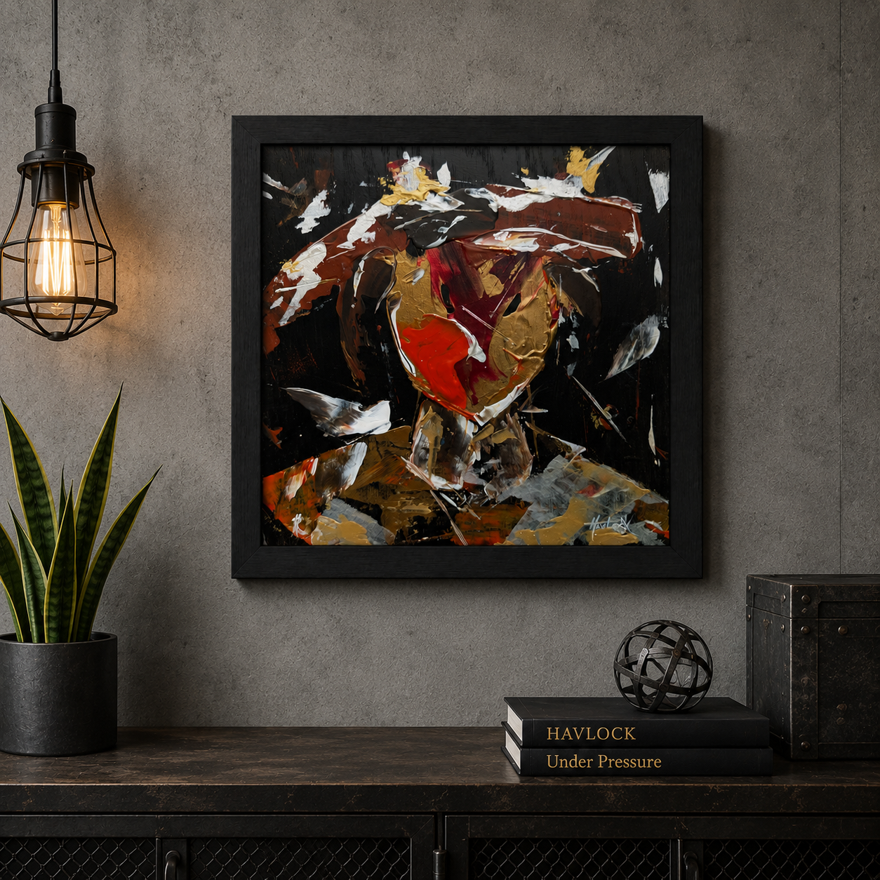 Normal Left Yesterday - Original Painting - Joey & Rhonda Havlock collaboration - Under Pressure series - Image 4