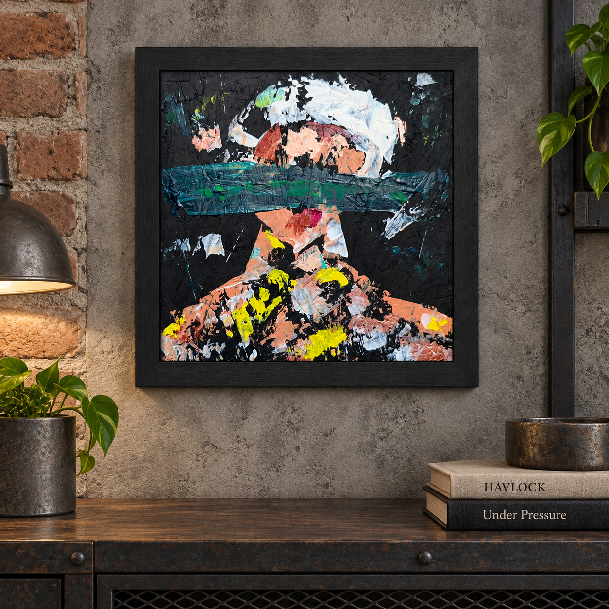 Psyche Against Matter - Original Painting - Havlock collaboration - Under Pressure series - Image 2
