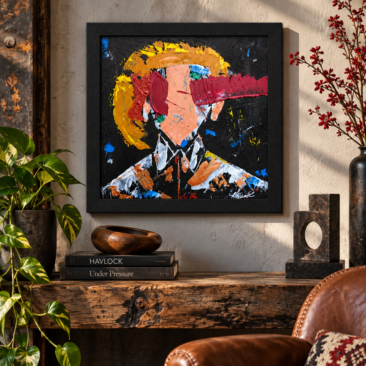 Psyche Needs Shelter - Original Painting - Havlock collaboration - Under Pressure series - Image 4
