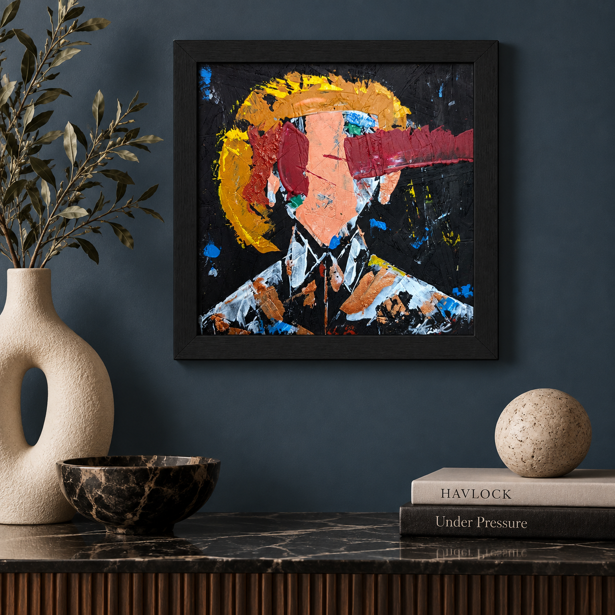 Psyche Needs Shelter - Original Painting - Havlock collaboration - Under Pressure series - Image 5