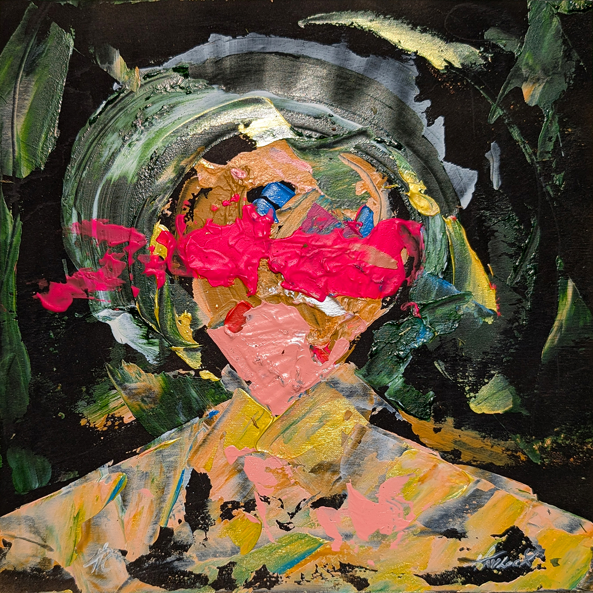Soma Holds Secrets - Original Painting - Havlock collaboration - Under Pressure series - Image 3