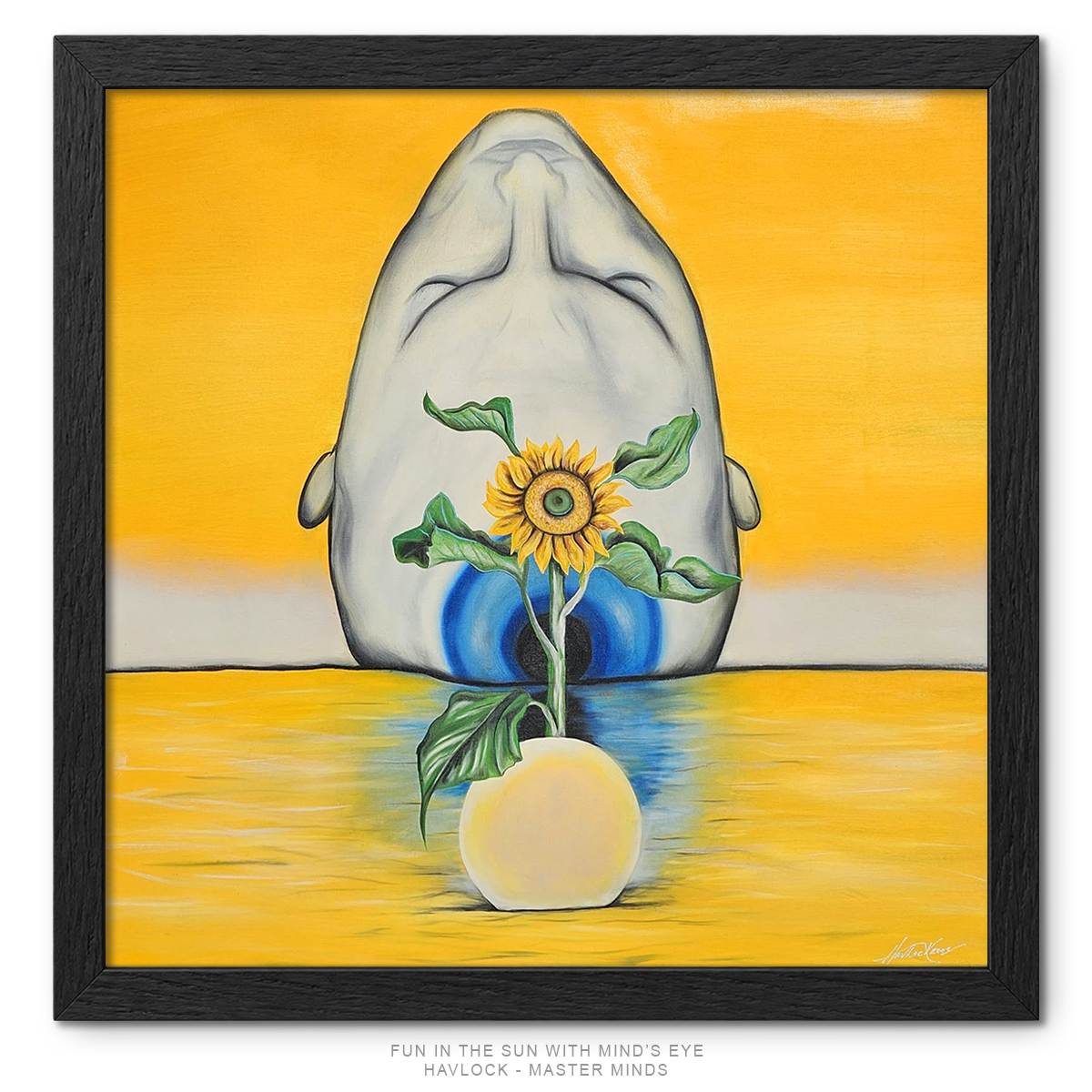 Fun in the Sun with Mind's Eye - Original Painting, Joey Havlock Master Minds series - Image 2