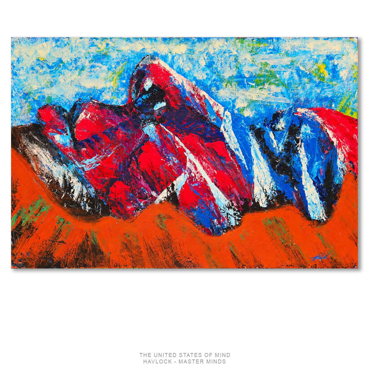 The United States of Mind - Original Painting, Joey Havlock Master Minds series - Image 2