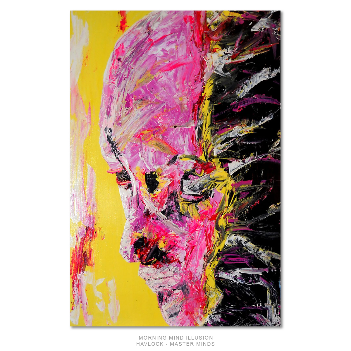 Morning Mind Illusion - Original Painting, Joey Havlock Master Minds series - Image 2